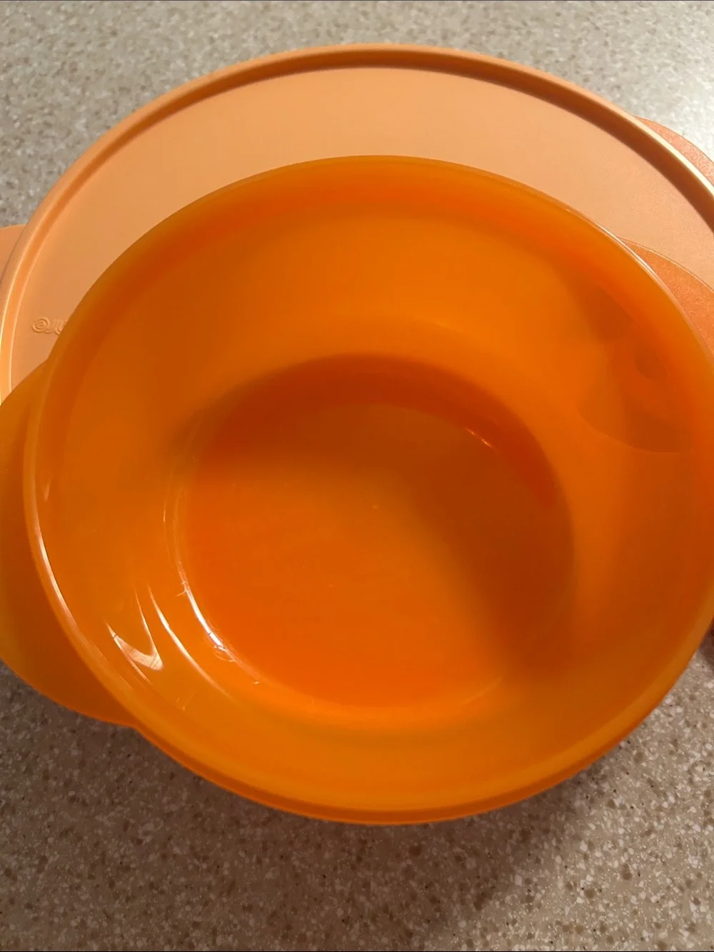 Tupperware Bright Orange Microwave Steamer Set with Vent Lid